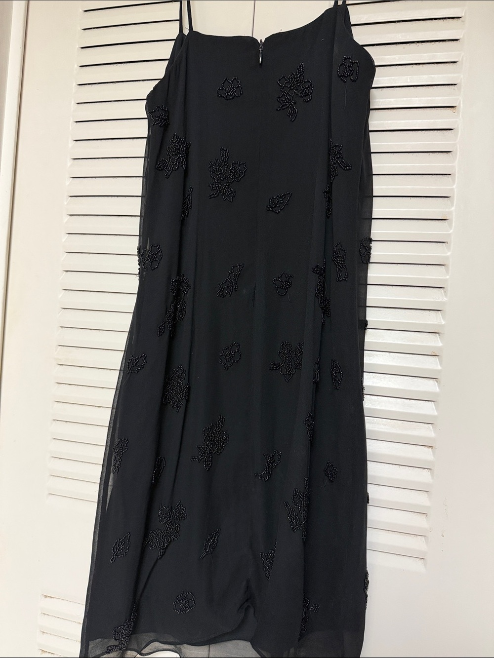 INC International Concepts Black Beaded Midi Slip Dress - Picture 4 of 4